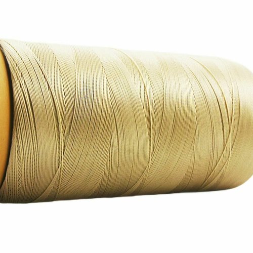 750m 820yrd beige nylon 3-les fil de perles pompon cordon chaîne bijoux corde torsadée noeud needlec sku-38379