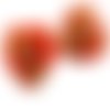 1pc opaque rouge opale en or chanceux cœur champignons amanite fer à cheval quadrilobée de la st pat sku-30815