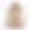 10pcs naturel brun blanc sans impression rectangle de toile coton 3 x 4 pouces petits bijoux sachets sku-42428