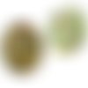 1pc cristal vert violet moyen vitrail cheval animal ronde à la main le verre tchèque bouton taille 1 sku-37663