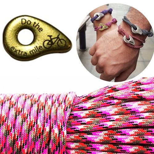 1 diy bracelet kraftika rose rayé ne le mile supplémentaire vélo en laiton antique plaqué métal zama sku-259981
