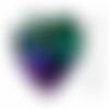 4pcs izabaro cristaux héliotrope vert 001helgr pendentif coeur perle de verre 6228 izabaro pierre fa sku-928049