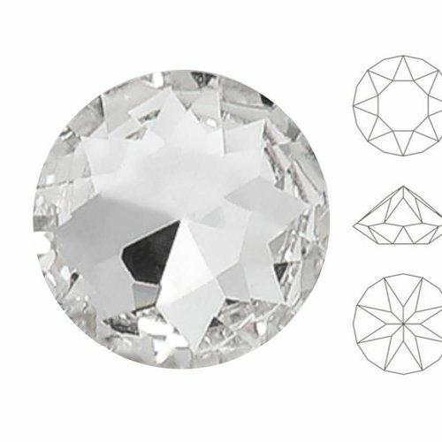 20 pièces cristaux izabaro cristal 001 de verre chaton ronds 1088 ss 39 strass à facettes en pierre  sku-683305