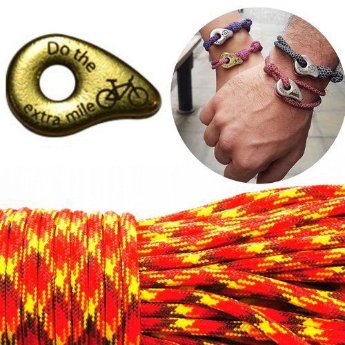 1 diy bracelet kraftika orange jaune ne le mile supplémentaire vélo en laiton antique plaqué métal z sku-259970