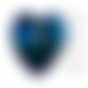 2pcs izabaro crystal bermuda blue 001bb pendentif coeur perle cristaux de verre 6228 izabaro pierre  sku-928051