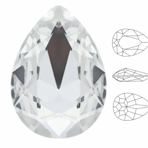 4pcs izabaro crystal crystal 001 pear teardrop cristaux de verre fantaisie en pierre 4320 izabaro ch sku-927938