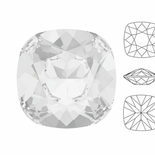 6pcs izabaro cristaux cristal 001 coussin carré fantaisie pierre de verre 4470 izabaro strass à face sku-927940