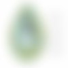 4 pièces izabaro cristaux électrique vert pastel 135pas poire larme fantaisie pierre verre 4320 izab sku-548943