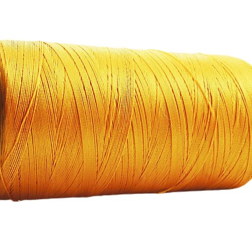750m 820yrd nylon jaune 3-les fil de perles pompon cordon chaîne bijoux corde torsadée noeud needlec sku-38376