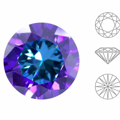 5 pièces izabaro cristaux bermuda bleu 001bb de verre chaton taille brillante ronde 1357 ss 47 stras sku-877593