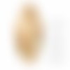 4 pièces izabaro cristaux ombre dorée 001gsha navette fantaisie pierre de verre pétale feuille ovale sku-877476