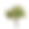 2pcs rose de fleur fleur d'arbre vert plantes artificielles arbres miniature intérieur maison poupée sku-43810