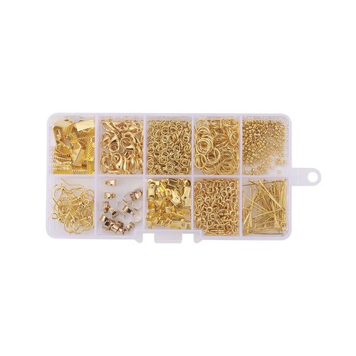 Set gold mix jewelry finding diy supplies colliers fabriquant l'alliage de zinc 14mm sku-927920
