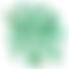 60pcs picasso turquoise vert tchèque en verre grand trou perles poney 6mm sku-27093