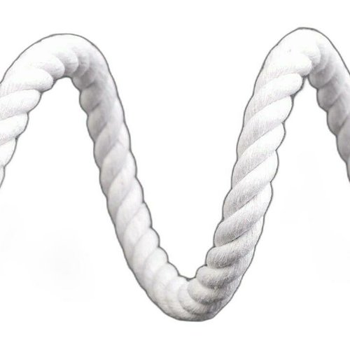 5m de coton blanc cordes / ø10mm entreprise cordon macrame cordon la décoration moelle l'artisanat e sku-55979