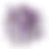 5pcs violet en forme de dôme rond dos plat améthyste pierre naturelle focal cabochon bohème bijoux 1 sku-128766