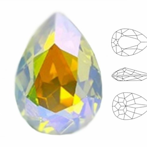 4pcs izabaro crystal sunshine 001sun pear teardrop cristaux de verre fantaisie en pierre 4320 izabar sku-928240