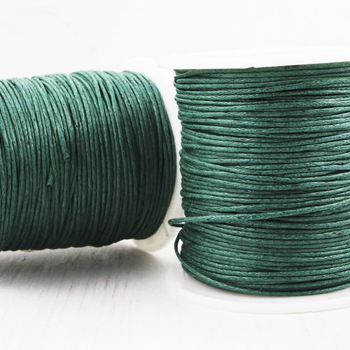 18.3 m 60ft 20yrd inde saphir vert coton ciré cordon de perles décoratives chaîne tressée en corde t sku-38102