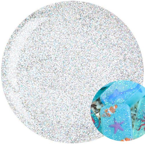 1pc 10g holographique blanc-neige cosmétique glitter pour le savon de fabrication diy candles uv rés sku-43246