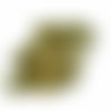 50pcs x 30mm extra long de lumière d'or d'argent bordée enrouler autour du verre tchèque perles bugl sku-21273
