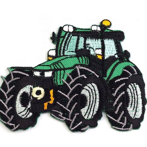 1pc irlandais vert tracteur de fer sur la mise à jour voiture tracteur bateau d'insectes fer-patches sku-52629