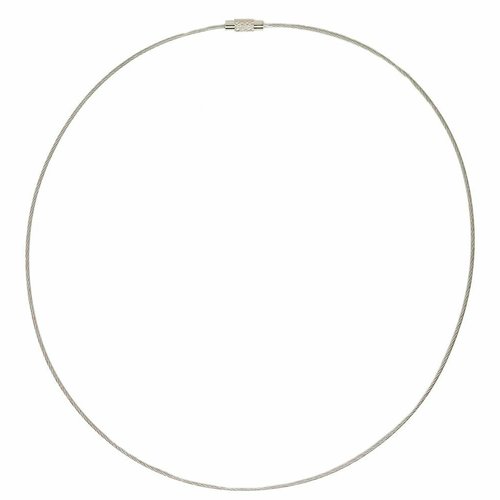2pc antique argent queue de tigre fil collier cordon avec fermoir anneau fabrication bijoux torsadé  sku-689006