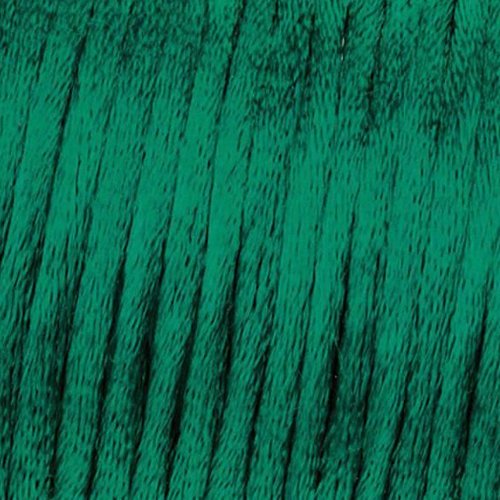 Ruban de satin kumihimo boho wrap bobo bijoux la force 2mm - vert foncé efco ficelle ruban décoratio sku-114606
