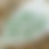 Blanc vert verre tchèque de la cathédrale perles à facettes ronde noël bohème 6mm 20pcs sku-16583