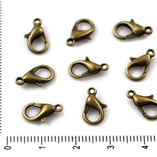 30pcs bronze antique ton plaqué fermoir de griffe gros en vrac la fabrication bijoux métal conclusio sku-37768