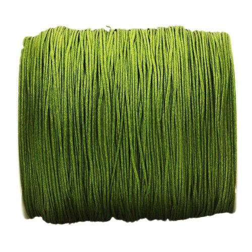 20m 65ft 22yrd vert armée nylon cordon macramé fil de perles la chaîne corde tressée kumihimo noeud  sku-38160