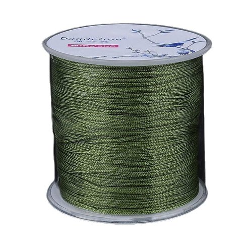 100m 328 ft 109 4yrd vert olive macramé fil de perles la chaîne corde tressée kumihimo noeud bracele sku-261451