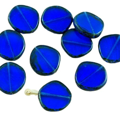 4pcs picasso brun cristal de saphir bleu grand plat rond 8edge fenêtre la table découpe pièce monnai sku-28859