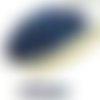 100pcs bleu métallisé iris ronde à facettes feu poli verre tchèque perles de petit écarteur 3mm sku-31880