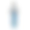 1pc bleu blanc argent glaçon colonne de barre à facettes agate pendule en pierre naturelle focal pen sku-43740