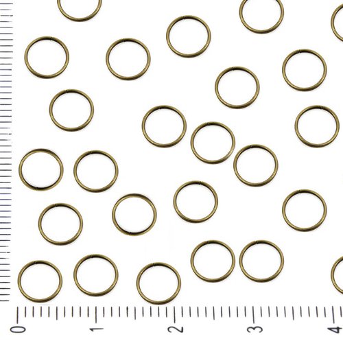 100pcs en vrac bronze antique ouvrir anneau de saut reliant la tour beigne pour fabrication bijoux m sku-37877