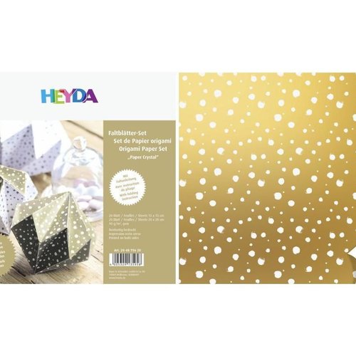 20 pcs origami x et 15x15 90g d'or en cristal des l'artisanat l'origami l'art japonais papier + pend sku-98865