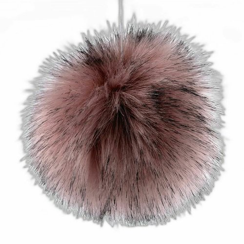 1pc poudre fourrure noire poms ø9 cm et boules de décorations pour vêtements accessoires chaussures  sku-801723