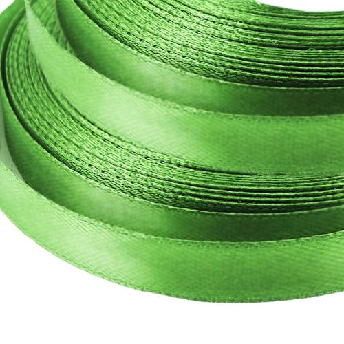 22m de 72 2 ft 24yds rouleau gazon vert ruban satin tissu artisanaux décoratifs mariage kanzashi 10m sku-38125