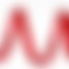 Ruban de satin rouge noël 5m flocons neige largeur 10 mm rubans-thème noël mercerie sku-678610