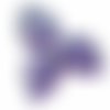 10pcs grand plat en verre violet feuille de perles tchèque pourpre sculptées violet 18mm x 13mm sku-16200