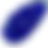 100pcs cristal de saphir bleu iris demi-rond à facettes feu poli entretoise tchèque perles verre 4mm sku-35668