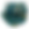 30pcs opaque turquoise blue zebra dichroïque vitrail verre tchèque poignard perles feuille plate de  sku-25820