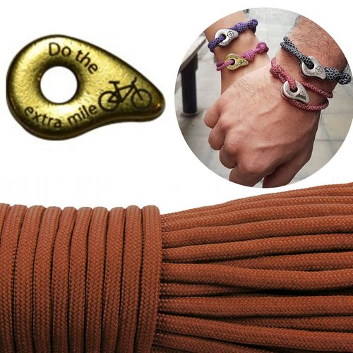 1 diy bracelet kraftika café brun ne le mile supplémentaire vélo en laiton antique plaqué métal zama sku-259966