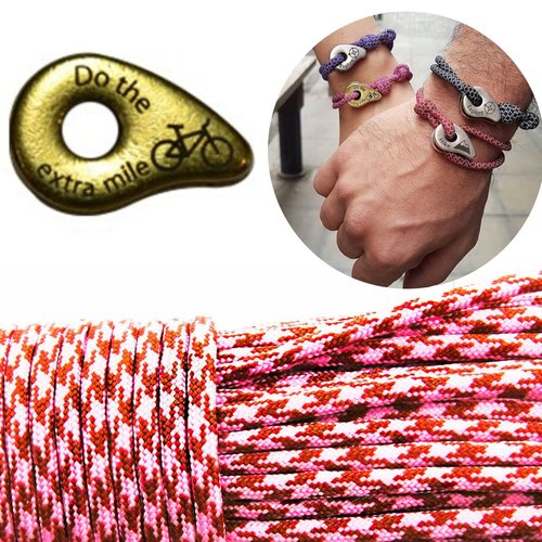 1 diy bracelet kraftika rose brun ne le mile supplémentaire vélo en laiton antique plaqué métal zama sku-259965