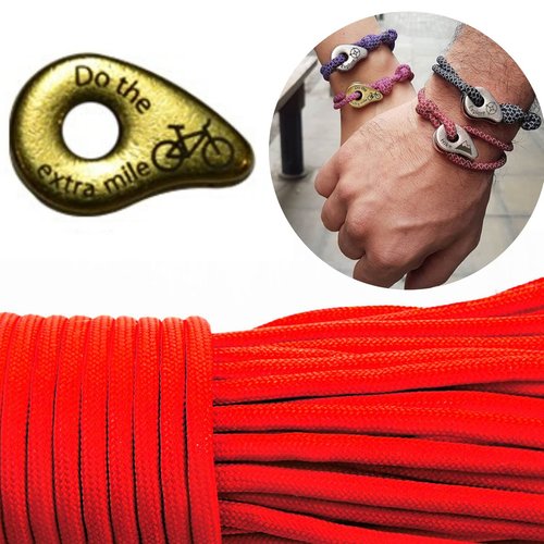 1 diy bracelet kraftika rouge ne le mile supplémentaire vélo en laiton antique plaqué métal zamak pa sku-259971