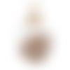 2pcs globe de verre boule sphère flacon bouteilles collier pendentif doré avec pièces et cap 16m x 2 sku-41917
