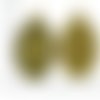 4pcs bronze antique ton ovale pendentif cabochon de lunette paramètres vide tiroir en métal base aju sku-37290