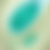 20g opaque turquoise green tchèque tube de verre semences perles claironne preciosa rocaille entreto sku-28577