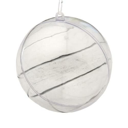 Vide creux en plastique sphère cas pour ornement faire décoration partie clair de noël acrylique bal sku-275729