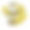 30pcs teint jaune à pois repéré guinée poule plumes pendentif boucles d'oreilles bijoux en plumage c sku-39347